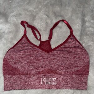PINK Victoria's Secret Burgundy Sports Bra